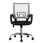 Cadeira De Escritório Auxiliar Giratória Java Preta E Cinza