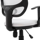 Cadeira De Escritório Branco Base Giratória Ergonômica Cool