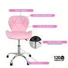 Cadeira De Escritório Com Base Giratória Estofada Slim Vegas