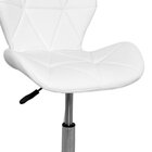 Cadeira De Escritório Com Base Giratória Estofada Slim Vegas