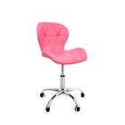 Cadeira De Escritório Com Base Giratória Estofada Slim Vegas