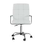 Cadeira De Escritório Contabilidade Giratória Fitz Branca
