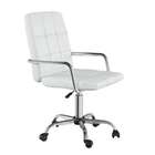 Cadeira De Escritório Contabilidade Giratória Fitz Branca