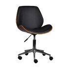 Cadeira De Escritório Decorativa Em Corino E Madeira Verona P