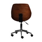 Cadeira De Escritório Decorativa Em Corino E Madeira Verona P