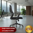 Cadeira De Escritório Diretor Apex - Preta - 10 Cadeiras