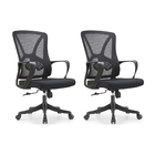 Cadeira De Escritório Diretor Apex - Preta - 2 Cadeiras