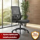 Cadeira De Escritório Diretor Crown - Preta - 1 Cadeira