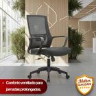 Cadeira De Escritório Diretor Crown - Preta - 1 Cadeira