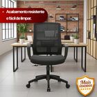 Cadeira De Escritório Diretor Crown - Preta - 2 Cadeiras