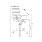 Cadeira De Escritório Diretor Esteirinha Em Corino Sevilha Az