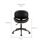 Cadeira De Escritório Diretor Giratória Bergen Preta