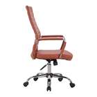 Cadeira De Escritório Diretor Giratória Cleaner Marrom