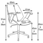 Cadeira De Escritório Diretor Giratória Com Regulagem De Altu