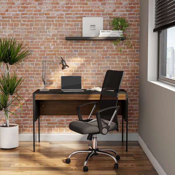 Cadeira De Escritório Diretor Giratória Fitzgerald Com Braços