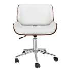 Cadeira De Escritório Diretor Giratória Lauren Branca