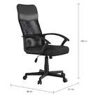Cadeira De Escritório Diretor Giratória Leopold Preta