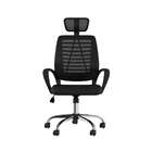 Cadeira De Escritório Diretor Giratória Limpid Preta