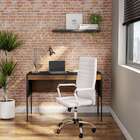 Cadeira De Escritório Diretor Giratória Logic Branca