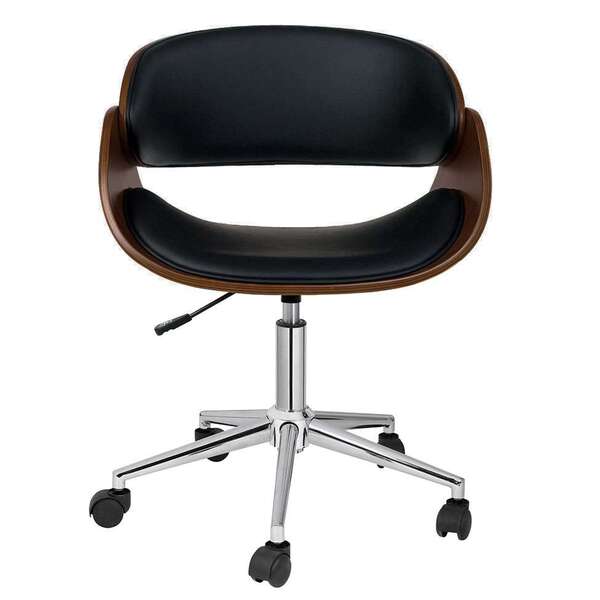 Cadeira De Escritório Diretor Giratória Pilar Preta