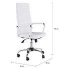 Cadeira De Escritório Diretor Giratória Wholly Branca