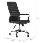 Cadeira De Escritório Diretor Giratória Wise Office Preta