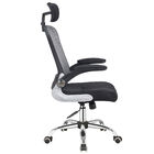 Cadeira De Escritório Diretor New York Em Aço Giratória Cinza