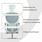 Cadeira De Escritório Diretor Oficial Vegas Com Apoio - Azul