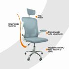 Cadeira De Escritório Diretor Oficial Vegas Com Apoio - Azul