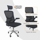 Cadeira De Escritório Diretor Oficial Vegas Com Apoio - Preto