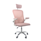 Cadeira De Escritório Diretor Oficial Vegas Com Apoio - Rosa