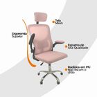 Cadeira De Escritório Diretor Oficial Vegas Com Apoio - Rosa