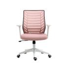 Cadeira De Escritório Diretor Pelegrin Pel-0238 Branco E Rosa