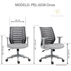 Cadeira De Escritório Diretor Pelegrin Pel-0238 Cinza