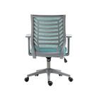 Cadeira De Escritório Diretor Pelegrin Pel-0238 Cinza E Verde