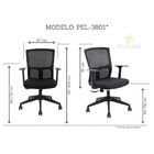 Cadeira De Escritório Diretor Pelegrin Pel-3801 Tela Mash Gir