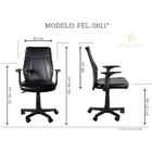 Cadeira De Escritório Diretor Pelegrin Pel-5611 Em Couro Pu P