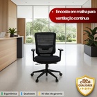 Cadeira De Escritório Diretor Titan - Preta - 2 Cadeiras