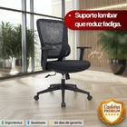 Cadeira De Escritório Diretor Titan - Preta - 4 Cadeiras