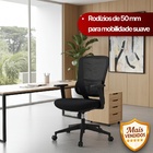 Cadeira De Escritório Diretor Titan - Preta - 4 Cadeiras