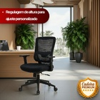 Cadeira De Escritório Diretor Titan - Preta - 8 Cadeiras