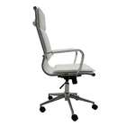 Cadeira De Escritório Diretor Valencia Estofada Branca