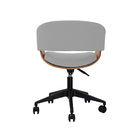 Cadeira De Escritório Elements Hanna Bouclé Cinza Chumbo