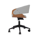 Cadeira De Escritório Elements Hanna Bouclé Cinza Chumbo