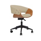 Cadeira De Escritório Elements Hanna Linho Champanhe