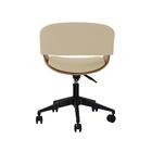 Cadeira De Escritório Elements Hanna Linho Champanhe