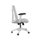 Cadeira De Escritório Elements Olympia  Branca E Cinza Claro