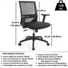 Cadeira De Escritório Ergonômica Chicago Diretor Tela Mesh Co