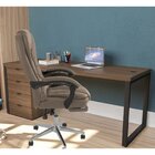 Cadeira De Escritório Ergonômica Presidente Com Apoio Para Pé