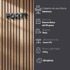 Cadeira De Escritório Esteirinha Base Cromada Com Rodinha For